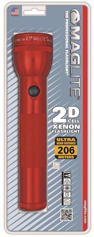 FLASHLIGHT KRYP 2D ADJ AL RED