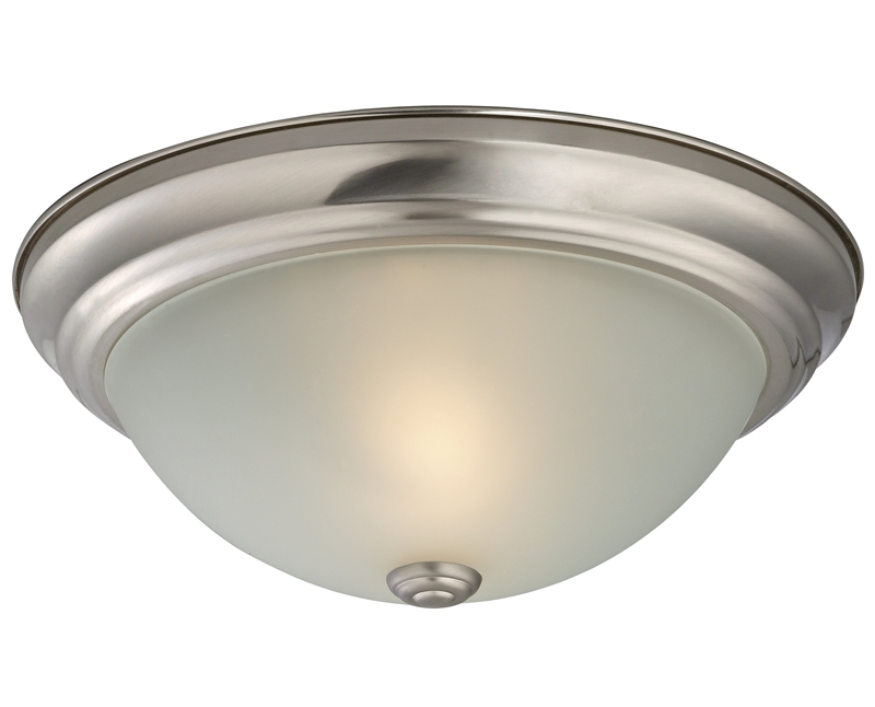 FIXTURE CEIL 2LT 13IN FLUSH BN
