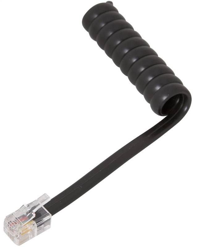 CORD PHONE COIL-HNDST 25FT BLK
