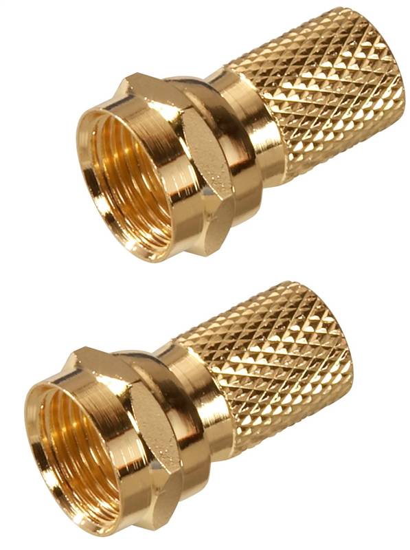 CONNECTOR RG-6 TWST F-CONN GLD