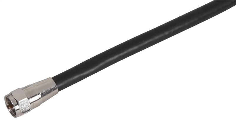 CABLE COAX RG6/F CONN 6FT BLK