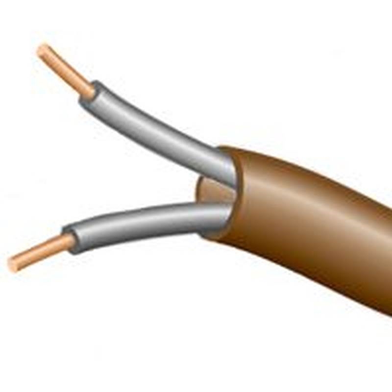 18/2 THERMOSTAT WIRE BROWN 5400 WOODS / 55302-66-07 (CL2)