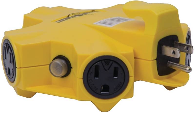 TAP 5 OUTLET GND POWERLINK YEL