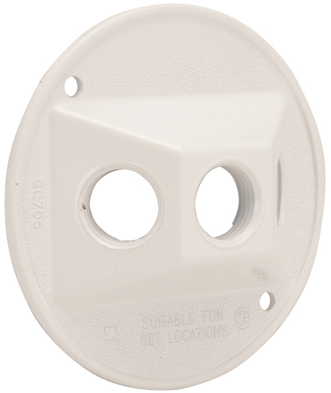 RND WHT LAMPHOLDER COVER