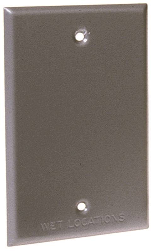 1G GRAY BLANK COVER