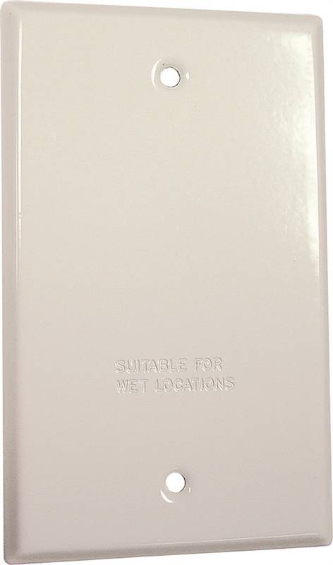 1G WHITE BLANK COVER