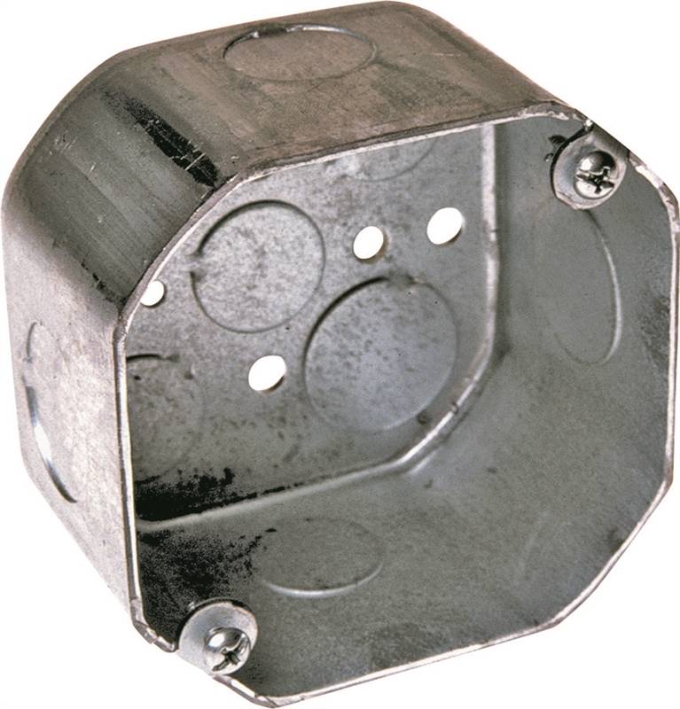 BOX OCTGN STL 4X2-1/8IN 21.5CU