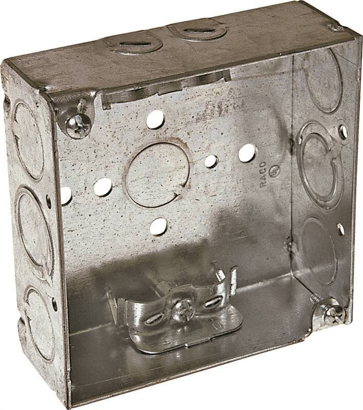BOX OUTLET STL4X1.5IN 1/2IN KO