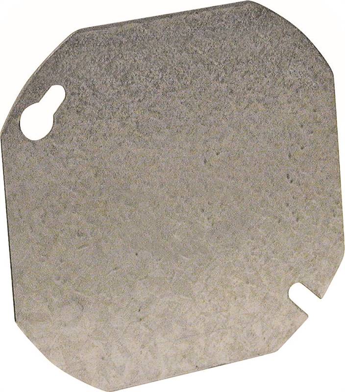 COVER BOX OCTAGON FLT BLNK 4IN