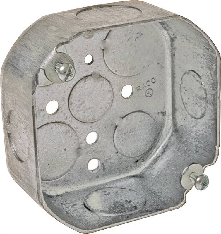BOX OCTAGON STEEL 4 IN 15.5 CU