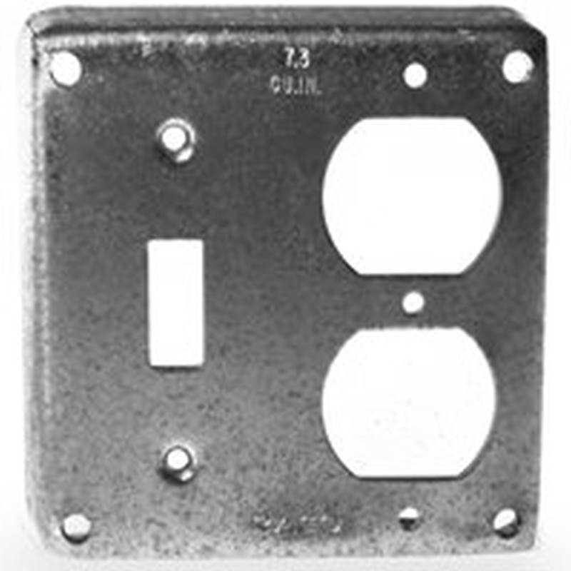 COVER BOX SQ STL REC/TOG 1/2IN