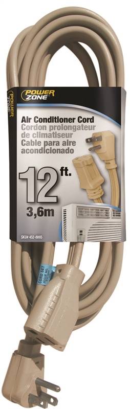 CORD EXT AC 14/3SPT-3X12FT BGE