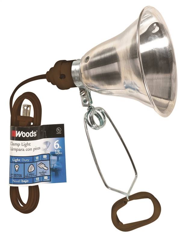 6' 18/2 SPT-2 60W CLAMP LIGHT 0160