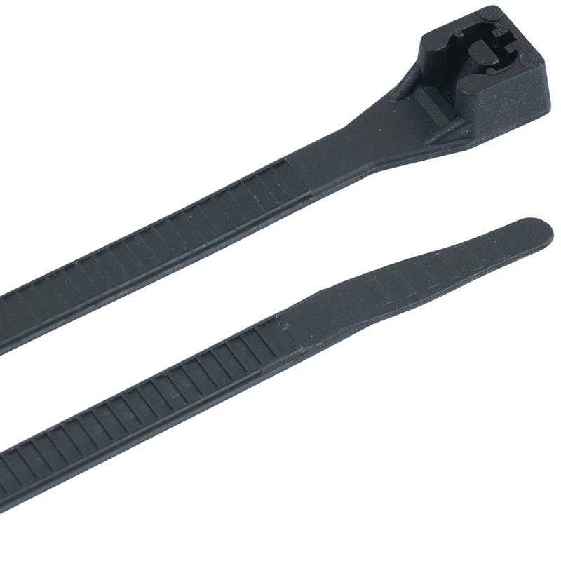 7-3/4 BLACK ZIP TIE 15/BAG NYLON CABLE TIE"
