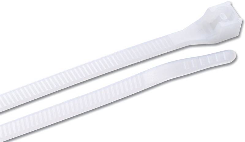 10-3/4 WHITE ZIP TIE  100/BAG NYLON CABLE TIE"
