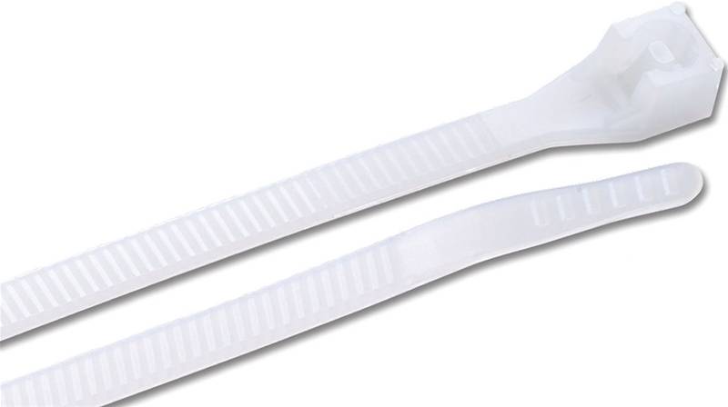 10-3/4 WHITE ZIP TIE  12/BAG NYLON CABLE TIE"