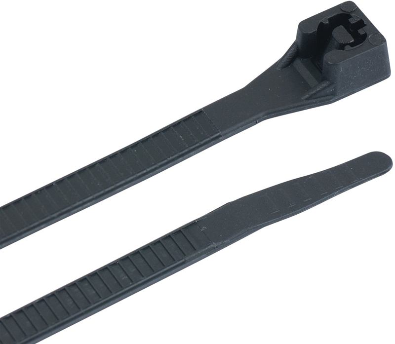11 BLACK ZIP TIE  100/BAG NYLON CABLE TIE"
