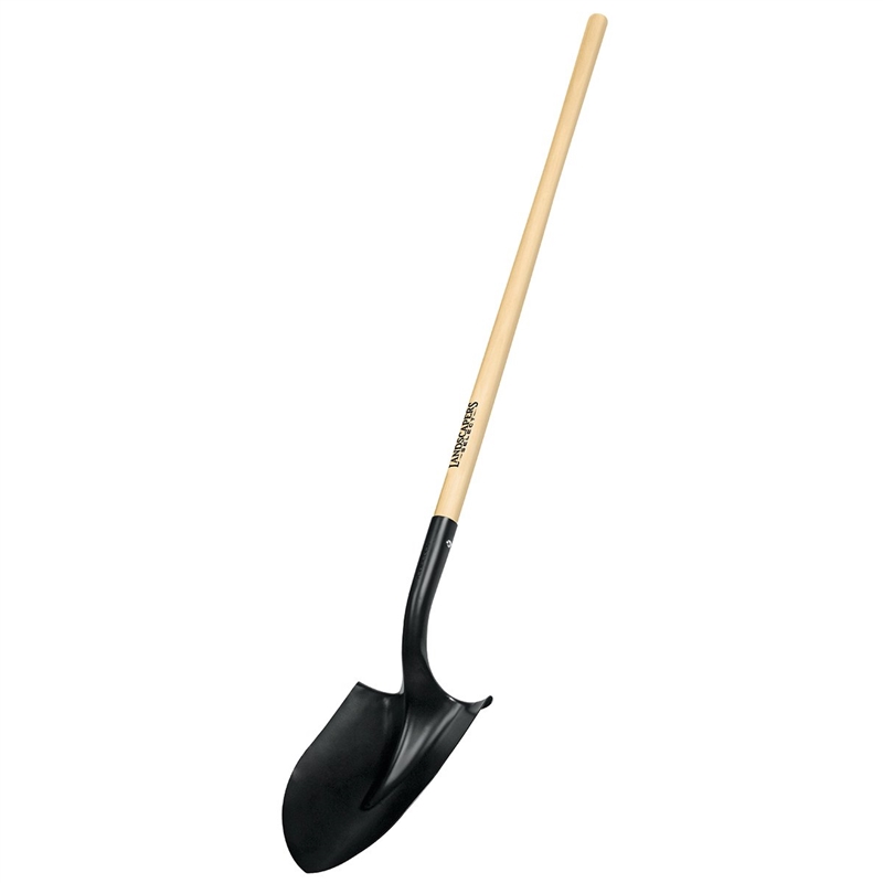 LH ROUND PT WOOD HANDLE SHOVEL
