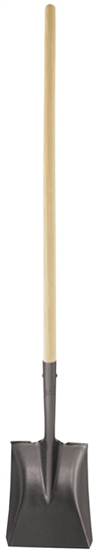 LH SQUARE PT WOOD HANDLE SHOVEL