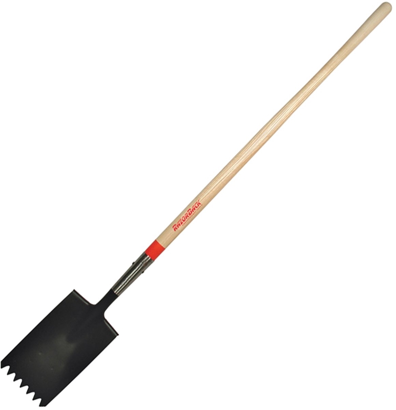 AMES NOTCHED EDGE ROOF SHOVEL W/48 WOOD HANDLE"