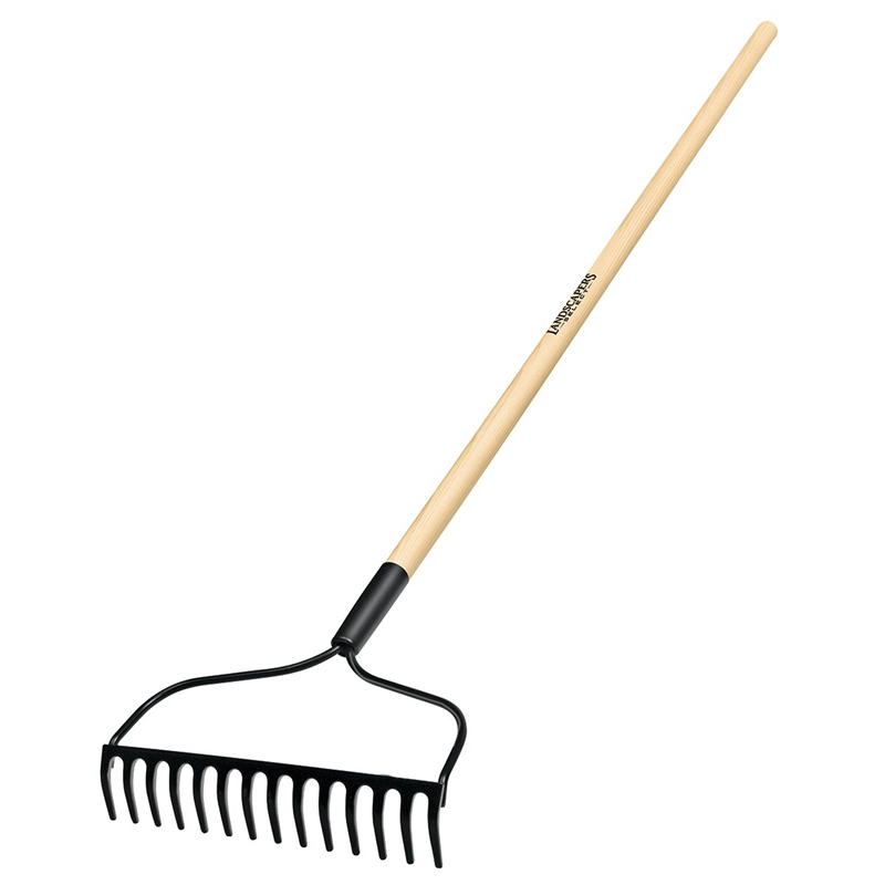 14-TINE BOW RAKE W/48 WOOD HANDLE"