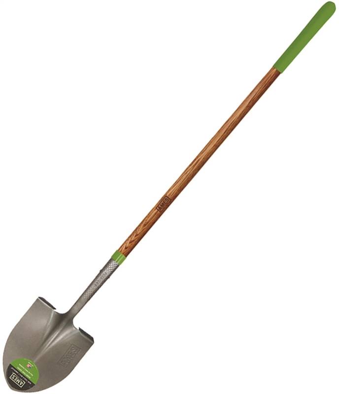 LH ROUND PT WOOD HANDLE SHOVEL CUSHION GRIP