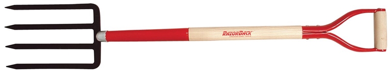 RAZORBACK 4 TINE SPADING FORK D GRIP