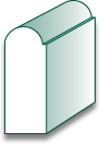 5/8 X 1-3/8 BULLNOSE STOP A8121