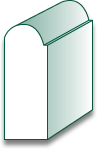 5/8 X 1-5/8  BULL NOSE STOP B8121