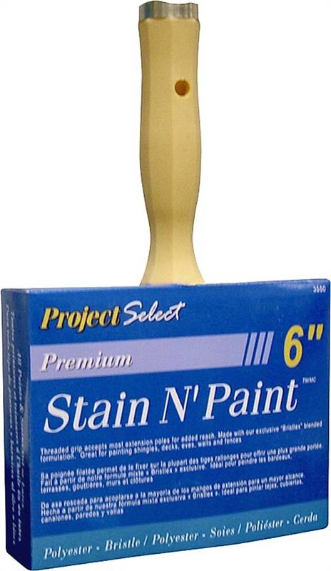 BRUSH PAINT WHITE CHINA 6IN