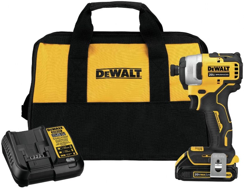 Dewalt 20v Atomic Impact Driver Compact 1/4 Kit W/ Battery"