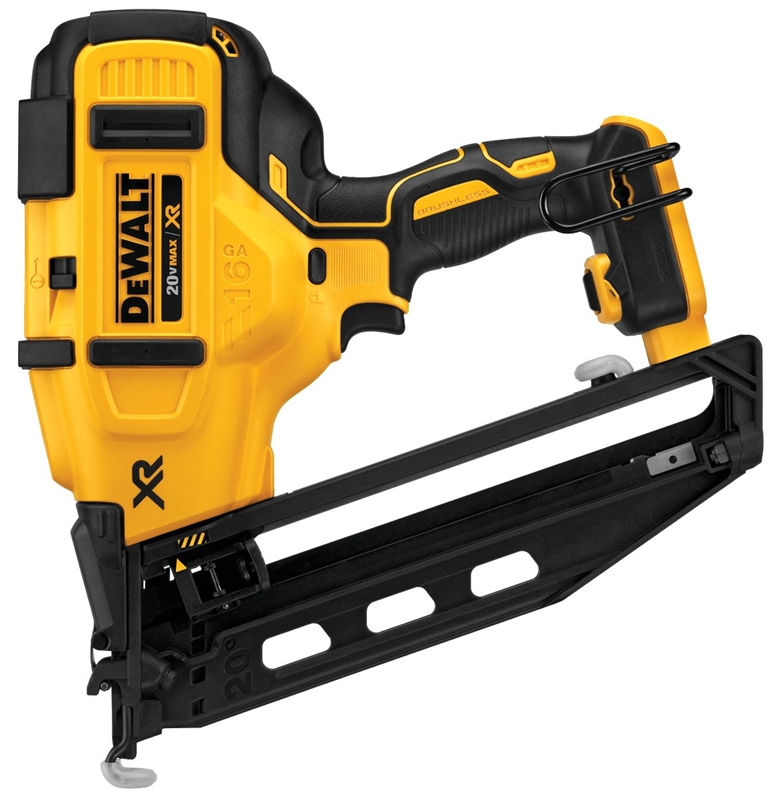 Dewalt 20v Angled Nailer Bare 16ga Finish