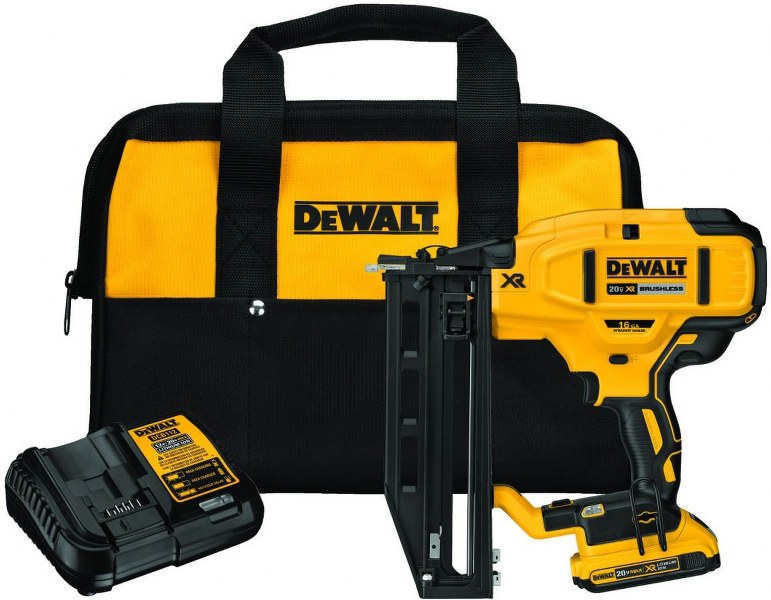 Dewalt 20v 16ga Straight Finish Nailer Kit