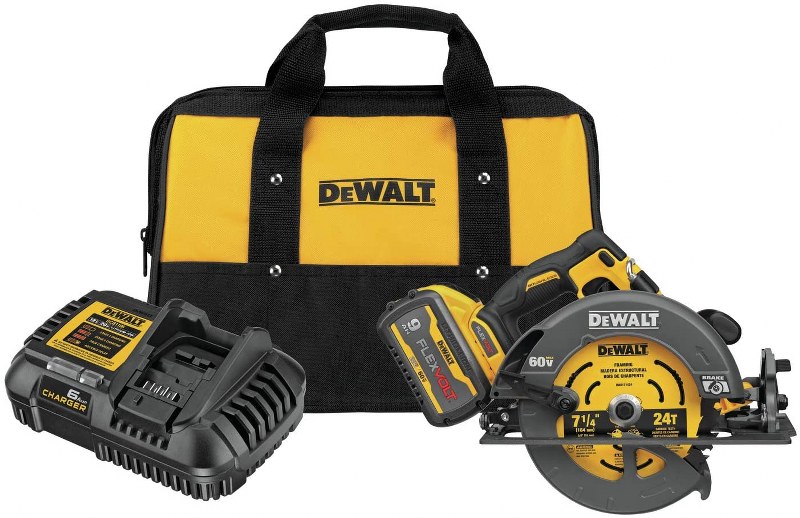 Dewalt 60v Circular Saw Kit W/ Brake 9.0 Ah Battery