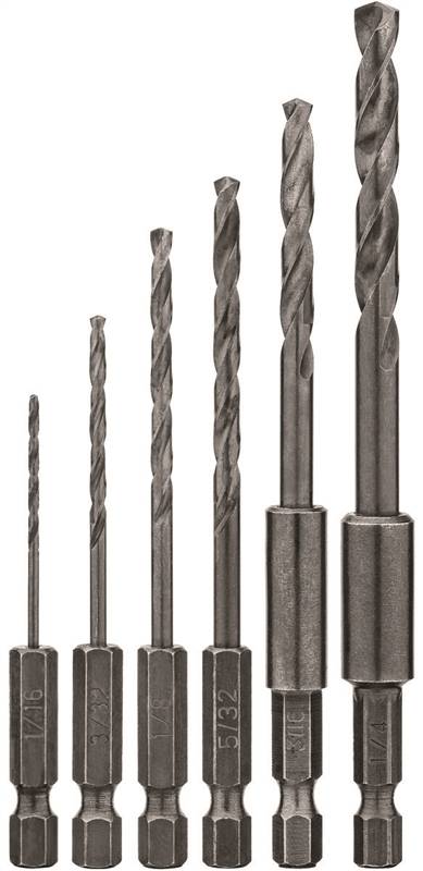 DEWALT 2551 6PC HEX DRILL SET