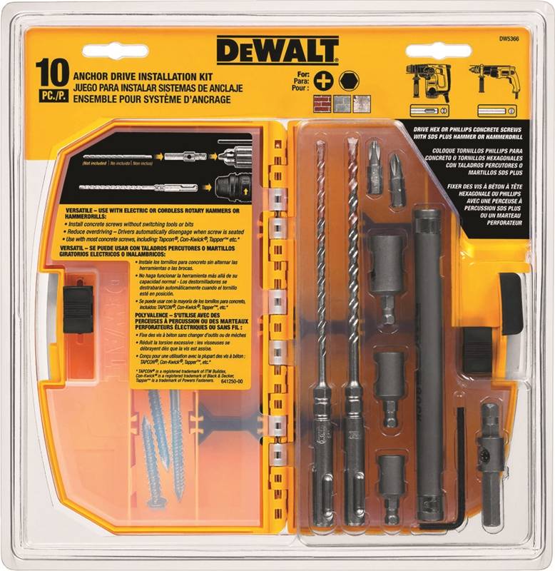 DEWALT 5366 TAPCON DRILL SET