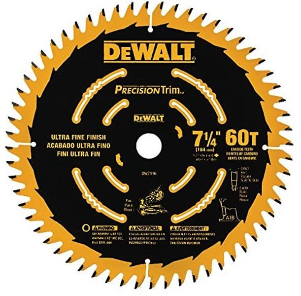 DEWALT MITER SAW BL 7-1/4 60T