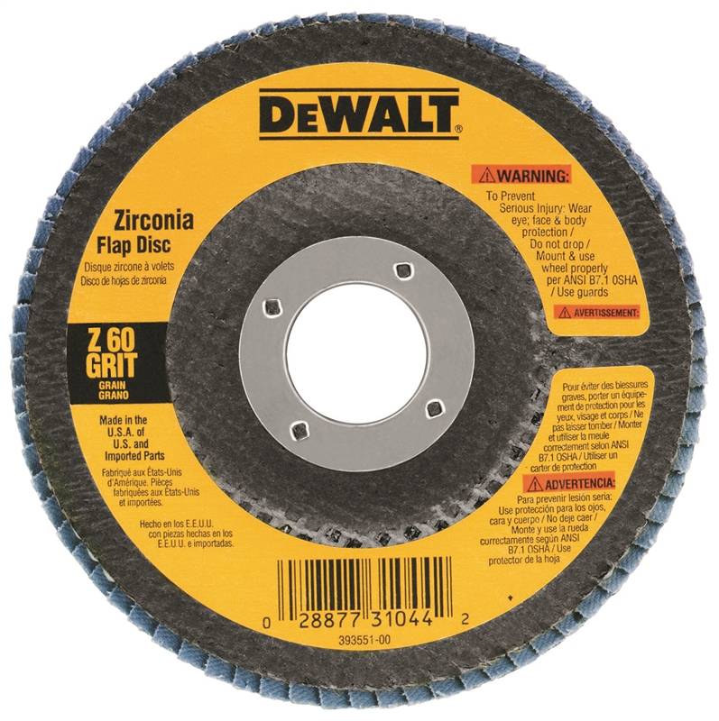 DEWALT 8310 120G ZIRCONIA DISC 4-1/2X7/8""