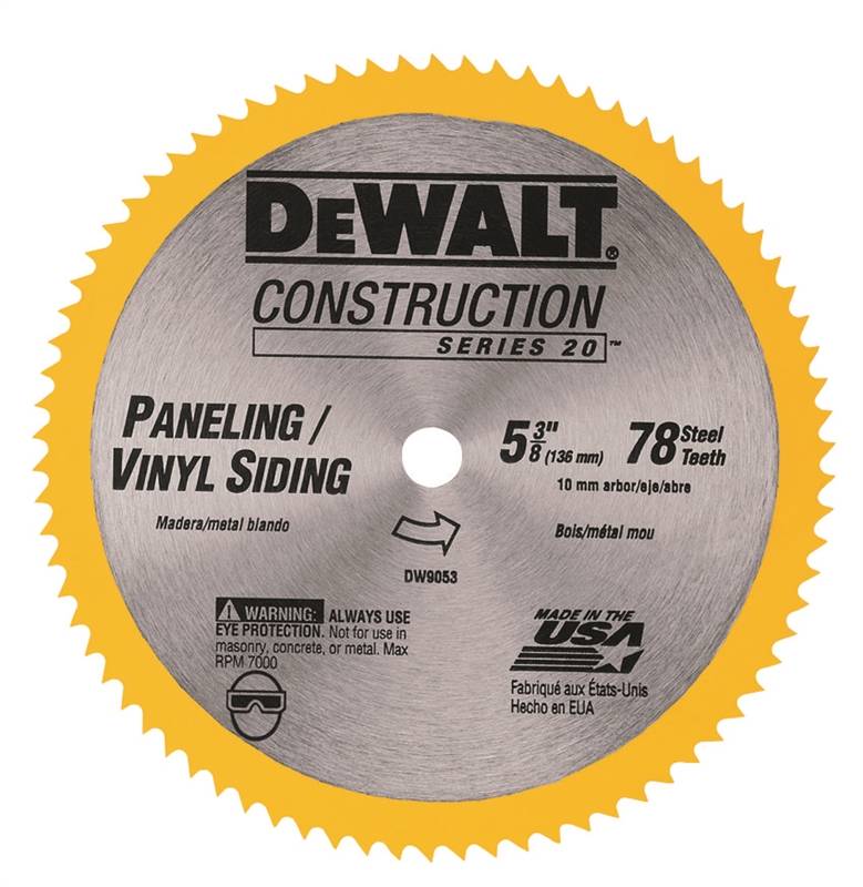 DEWALT 9053 5-3/8 80T STL BLADE