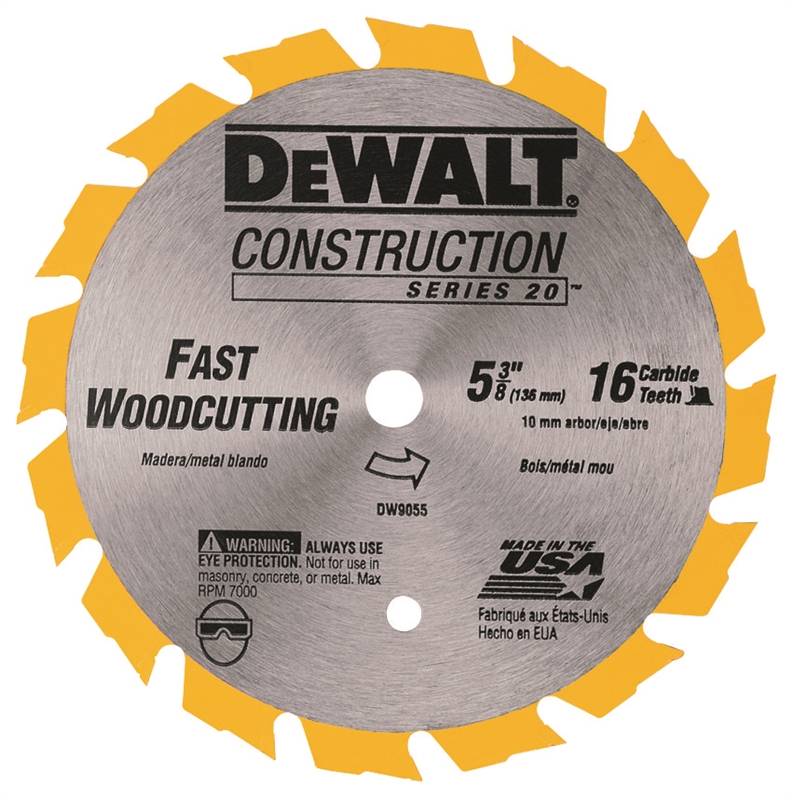 DEWALT 9055 5-3/8 16T CARB BLAD