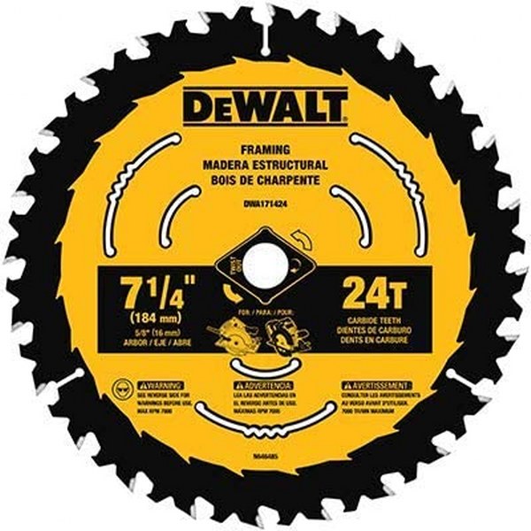 DEWALT 7-1/4 24T CIRC SAW BLADE DWA171424