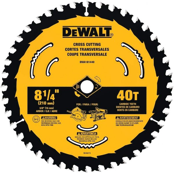 Dewalt 8-1/4 40t Blade