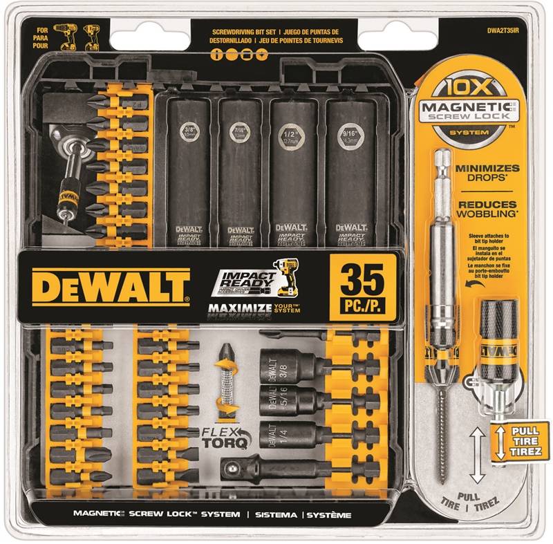 DEWALT 35PC IMPACT READY LK/DRV SCREWLK SCRWDRV SET