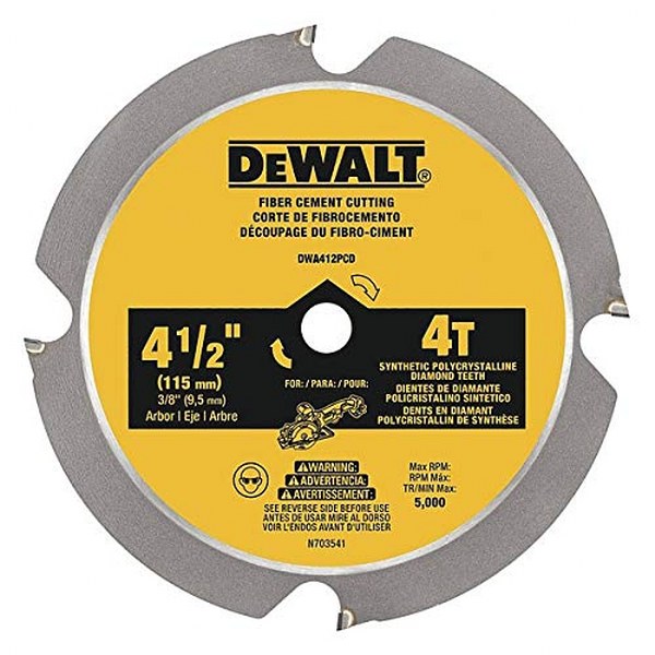 DEWALT 4-1/2 CEMENT BOARD BLADE LAMINATE 4-1/2",",",",EA"