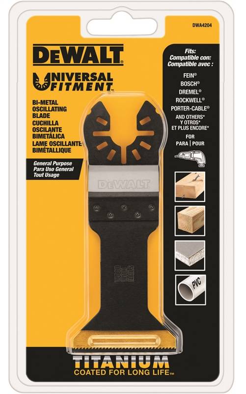 DEWALT WIDE TITANIUM OSCILLATIN G WOOD W/NAILS BLADE