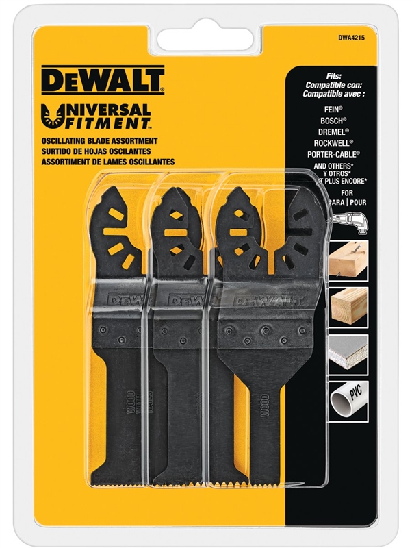 DEWALT OSCILLATING 3 PC SET