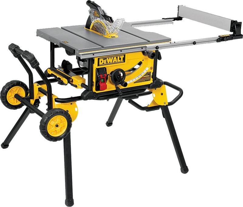 Dewalt 10 Jobsite Table Saw W/wheels Replaces Dw744xrs"