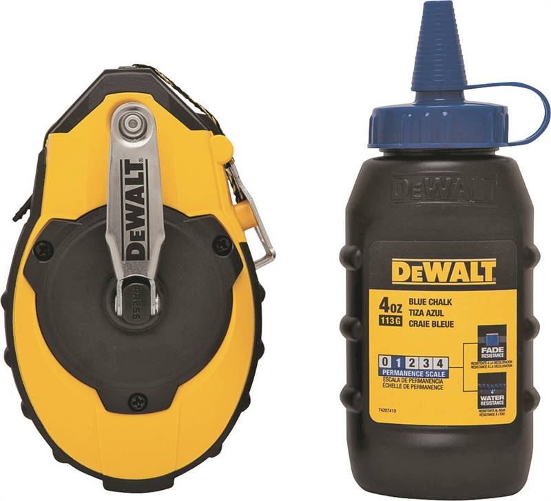 DEWALT 3:1 CHALK REEL W/BLUE