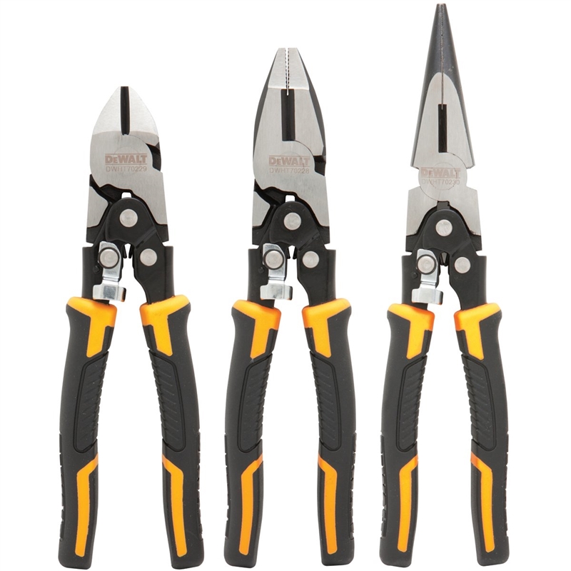 DEWALT 3PK PLIER SET COMPOUND ACTION