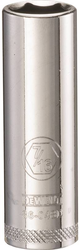 DWMT 6PT 1/4'' DR DP SKT 7/16'' SAE